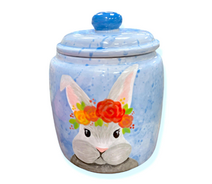 Valencia Watercolor Bunny Jar