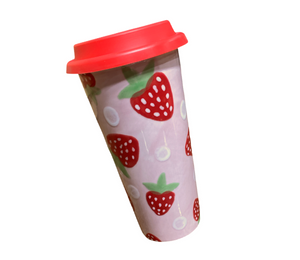 Valencia Strawberry Travel Mug