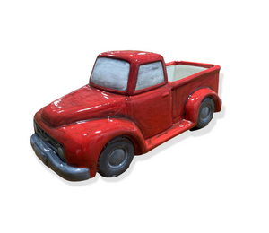 Valencia Antiqued Red Truck