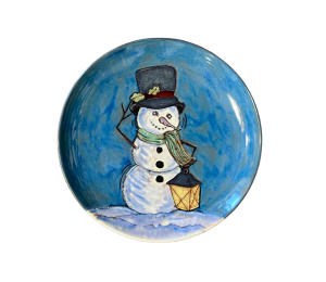 Valencia Rustic Glazed Snowman