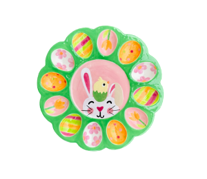 Valencia Easter Sherbet Egg Plate