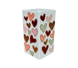Valencia Quilted Heart Vase